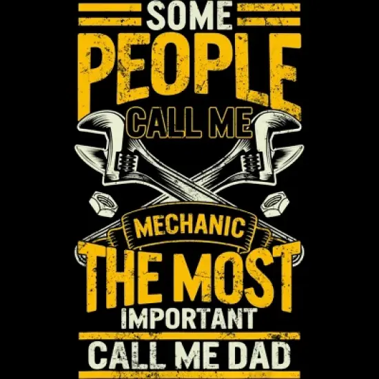 Men's Design By Humans Some Call Me Mechanic, Most Important Dad By natasashoppu Tank Top image {1}