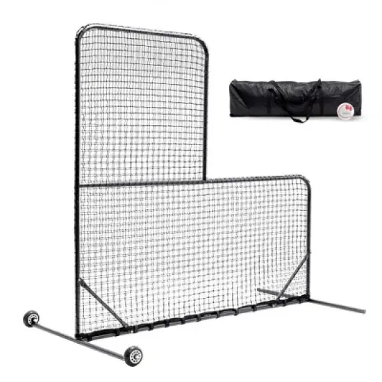 Dexmalle L-Shaped Baseball Net for Batting Cages image {9}