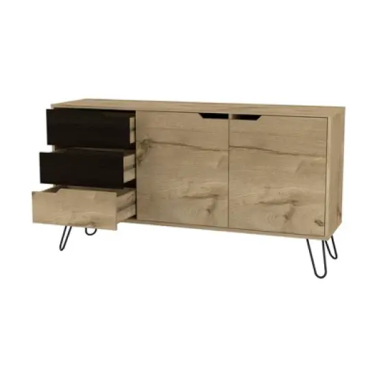 Aster 2 Door Sideboard Cabinet Light Wood - RST Brands image {3}