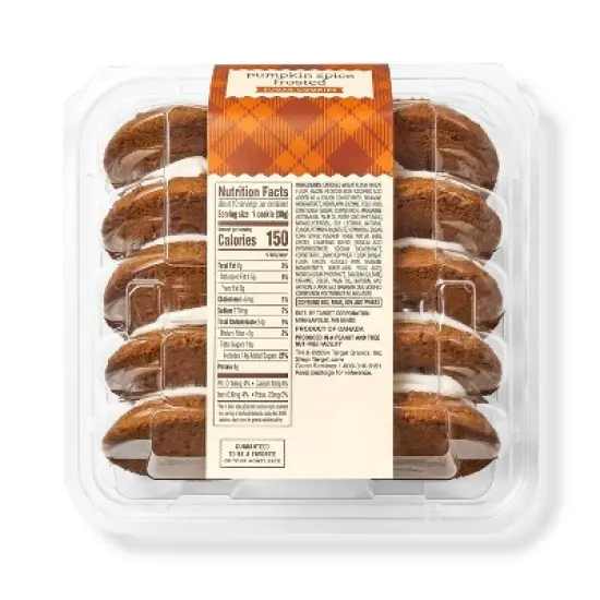 Harvest Pumpkin Spice Frosted Cookies - 13.5oz/10ct - Favorite Day&trade; image {1}