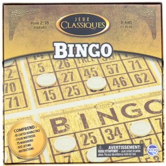 The Canadian Group Classic Games Wood Bingo Set image {1}