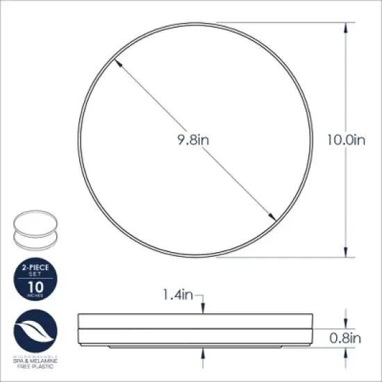 Nordic Ware Meal Plates - Set of 2 image {4}
