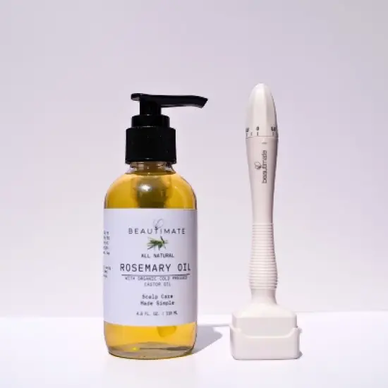 Beautimate Hair Growth Bundle &ndash; Adjustable Derma Stamp and High-Concentrate Rosemary Oil Serum for Thicker, Fuller Hair image {1}