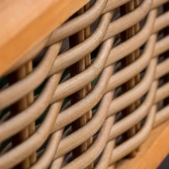 Cambridge Casual Auburn Teak Sofa Daybed with Sunbrella Cast Shale Cushion image {5}