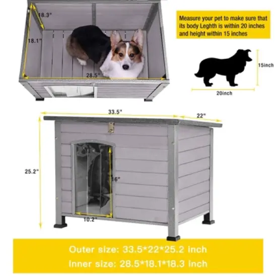Aivituvin Wooden Heavy Duty Dog Crates House| Strong Iron Frame|Medium & Large-AIR73/74/75/76 image {6}