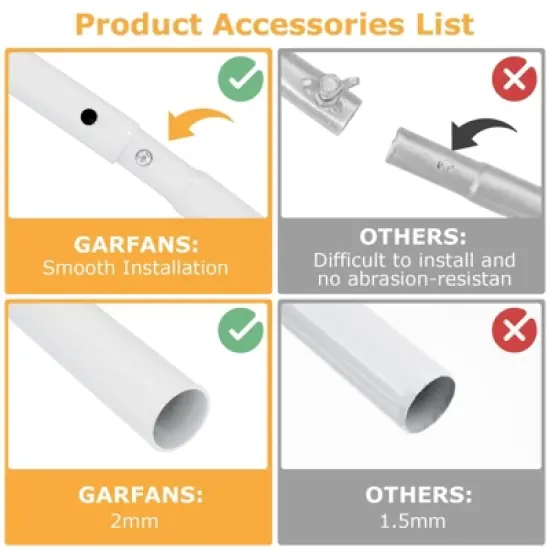 GARPROVM 6.6FT White Round Wedding Arch Stand Arbor for Outdoor Events image {3}