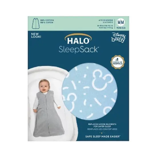 HALO 100% Cotton SleepSack Disney Baby Collection Wearable Blanket image {2}