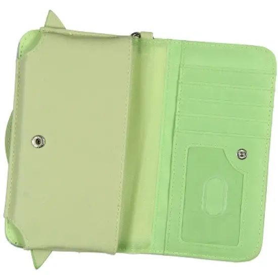Star Wars Grogu Baby Yoda The Child Snap-Closure Wristlet Wallet w/ Wrist Strap Green image {2}