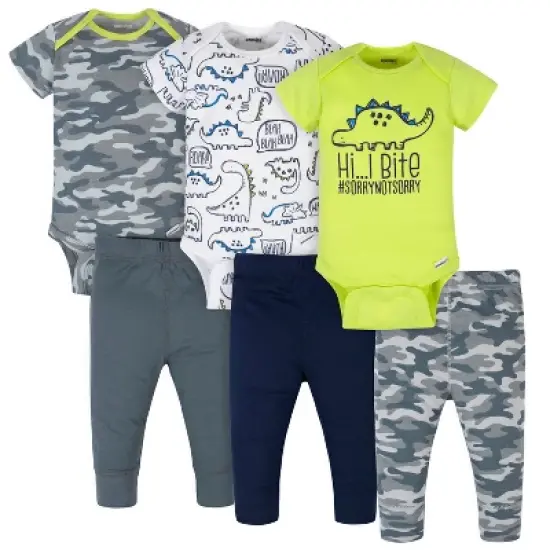 Onesies&reg; Brand Baby Boys' Bodysuits & Pants 6-Piece Set image {9}