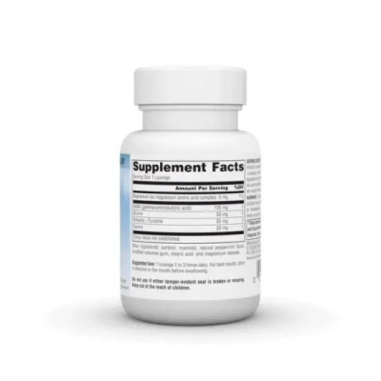 GABA Calm Sublingual-Peppermint by Source Naturals, Inc.  -  30 Lozenge image {1}