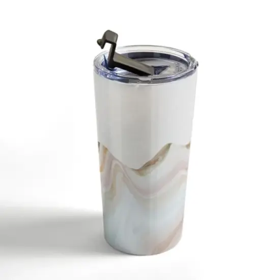 Marta Barragan Camarasa Marbling Mountains 20 oz Stainless Steel Travel Mug - Deny Designs image {2}
