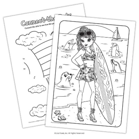 Lisa Frank 224 Page Coloring & Activity Book image {3}