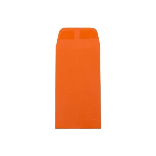 JAM Paper #7 Coin Business Colored Envelopes 3.5 x 6.5 Orange Recycled 1526755 image {1}