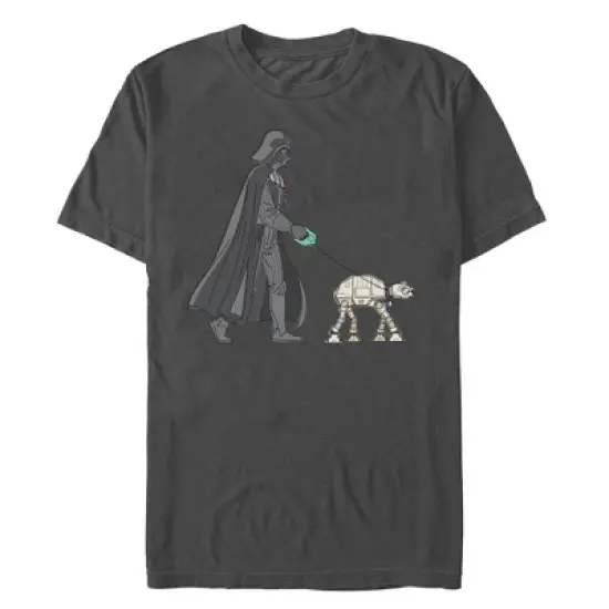 Men's Star Wars Darth Vader AT-AT Walking the Dog T-Shirt image {5}