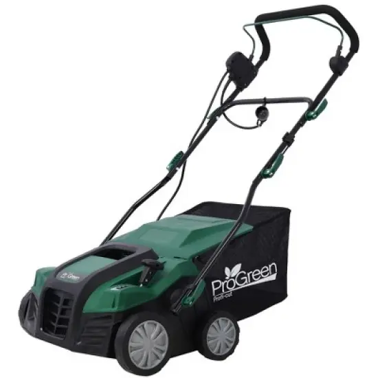 Garden Scarifier 2-in-1 Electric Dethatcher Scarifier With Removable Collection Bag Electric Lawn Dethatcher,abstract,green,40.2in,3.35ft image {5}