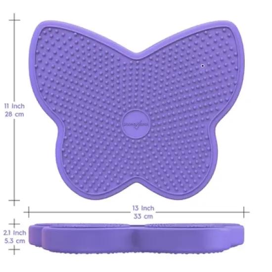 Bouncyband&reg; Wiggle Seat Sensory Cushion, Purple Butterfly image {3}