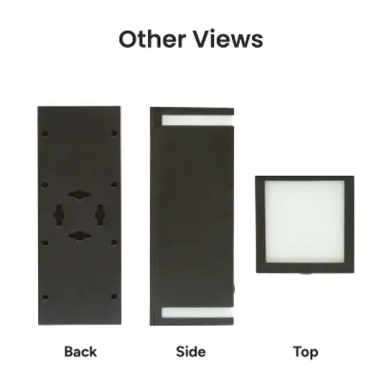 LED Solar Dual Direction Outdoor Wall Light - Techko Maid: Waterproof & Weather-Resistant image {9}