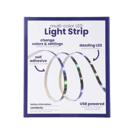 Vivitar LED Light Strip: Indoor Special Effects Lighting with 100 Settings image {6}
