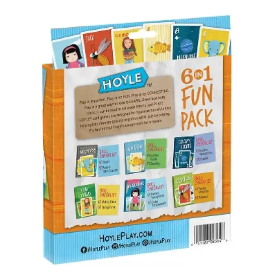Hoyle 6 in 1 Fun Pack Classic Children's Games, 3 Packs image {3}