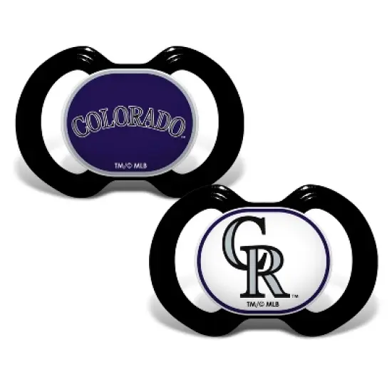 BabyFanatic Officially Licensed Unisex Pacifier 2-Pack - MLB Colorado Rockies image {1}