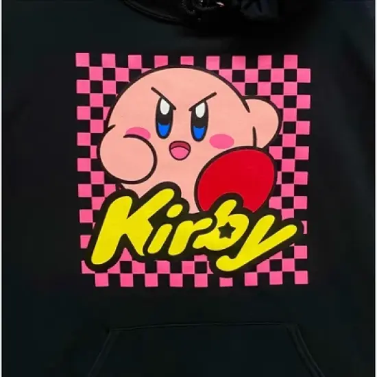 Kirby Scowl Checkerboard Men's Black Sweatshirt image {1}