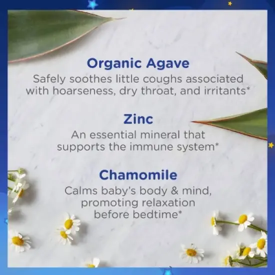 Zarbee's Baby Cough Syrup and Immune with Agave Night Time - 2oz image {2}