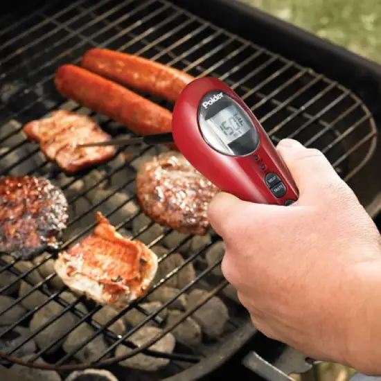 Polder Safe Serve Digital Instant Read Grill Thermometer w/ 10 Inch Probe image {2}
