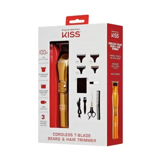 KISS Products Cordless T-Blade Beard & Hair Trimmer image {4}