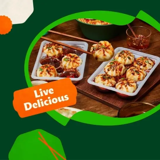 Bibigo Frozen Steamed Dumplings Pork & Vegetable - 6.6oz image {8}