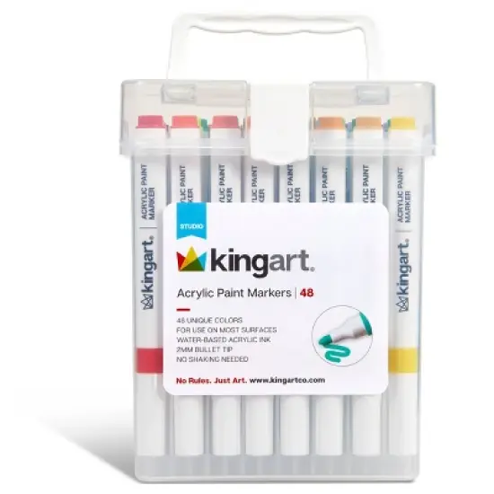 KINGART Acrylic Paint Markers 48 Colors image {10}