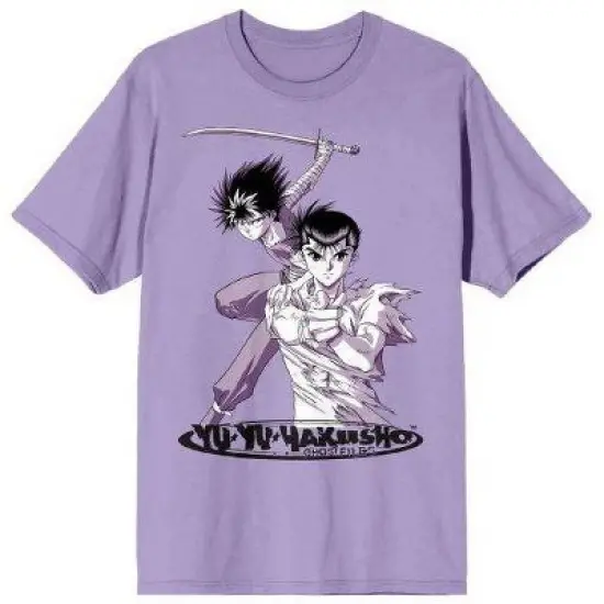 Men's Yu Yu Hakusho Short Sleeve Graphic T-Shirt - Lavender image {4}