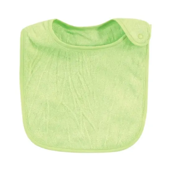 Hudson Baby Infant Girl Rayon from Bamboo Terry Bibs, Citrus, One Size image {4}