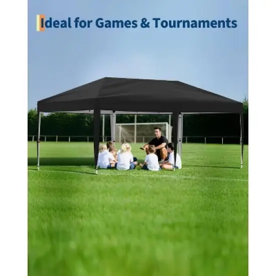 10'x20' Heavy Duty Canopy Tent, Commercial Instant Shelter with 6 Removable Walls, Waterproof Outdoor Event Cover image {6}
