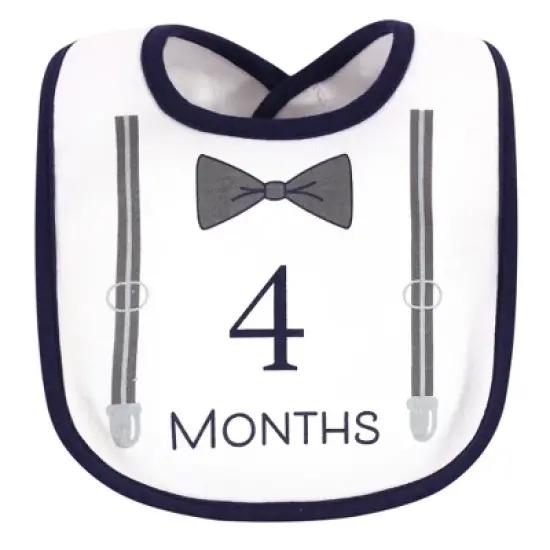 Hudson Baby Infant Boy Cotton Bibs 12pk, Brand New, One Size image {4}