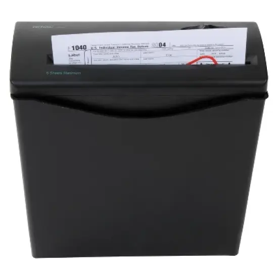 Royal&reg; JS55 5-Sheet Crosscut Shredder with Basket in Black image {7}