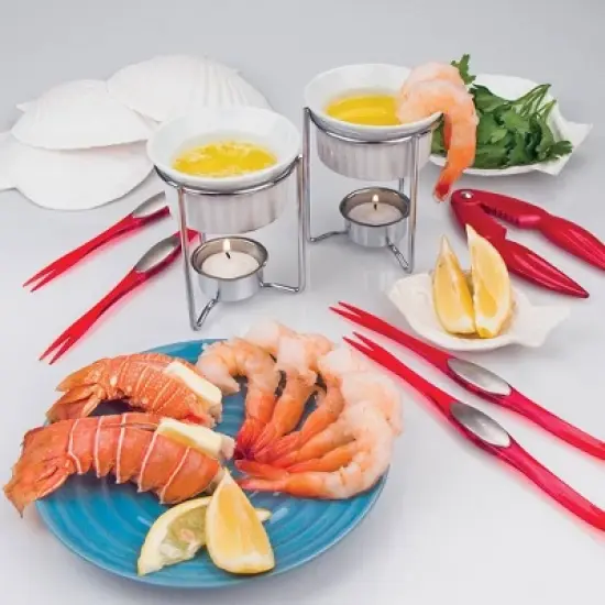 Fox Run Butter and Sauce Warming Cups Prepare and Serve Ceramic Dish Set of 2 image {3}