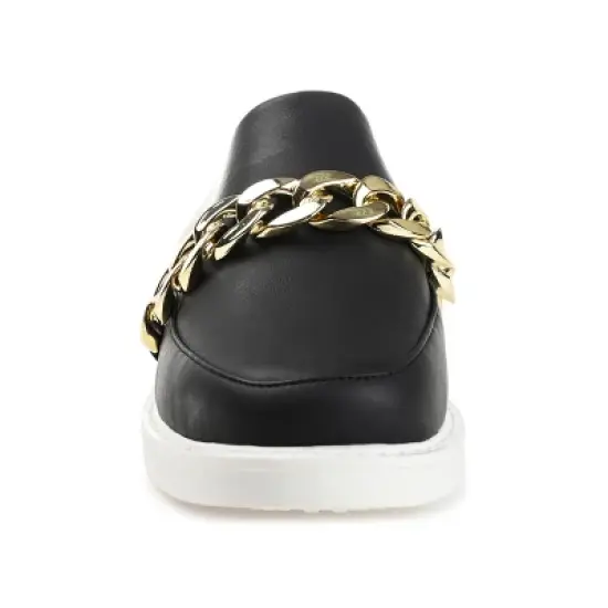 Journee Collection Womens Sheah Mules Round Toe Slip On Flats image {5}