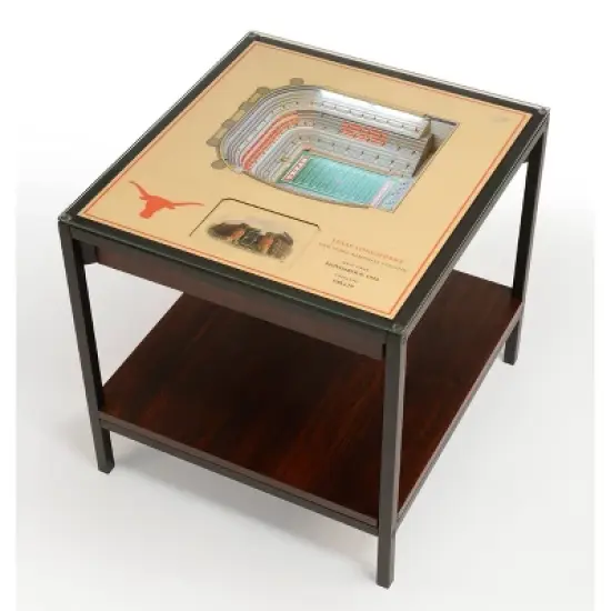 NCAA Texas Longhorns 25-Layer StadiumViews Lighted End Table image {5}