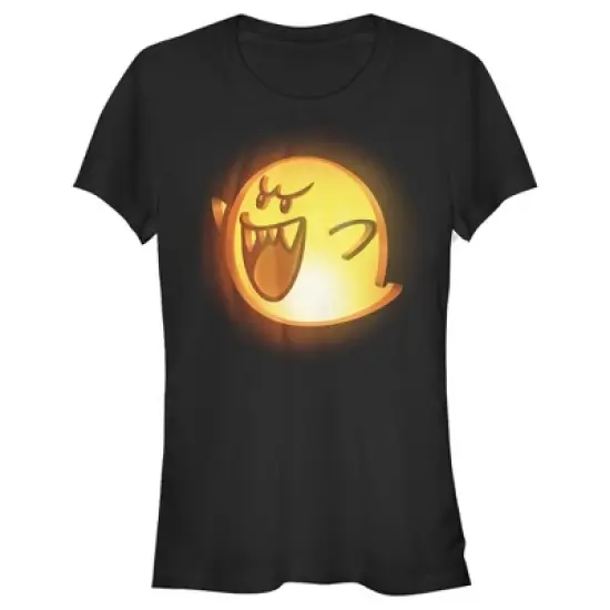 Junior's Nintendo Halloween Boo Pumpkin T-Shirt image {2}