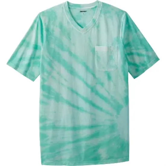 KingSize Men's Big & Tall Shrink-Less&trade; Lightweight Longer-Length V-neck T-shirt image {13}