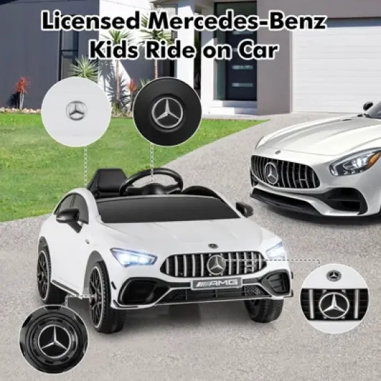 Infans 12V Kids Ride on Car w/Remote Rocking Function Transport Wheels Lights & Music image {7}