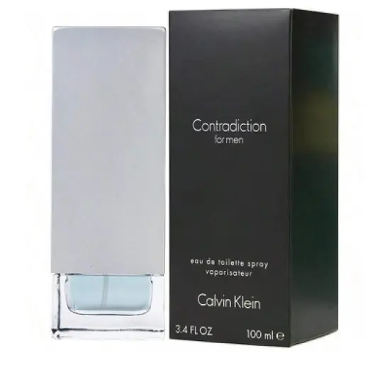 Contradiction By Calvin Klein Men Sandalwood Edt Spray 3.4 Oz image {1}