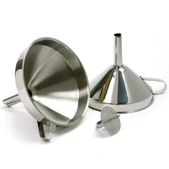 Norpro Heavy Duty Stainless Steel Funnel with Detatchable Strainer, 4.75-Inch image {3}