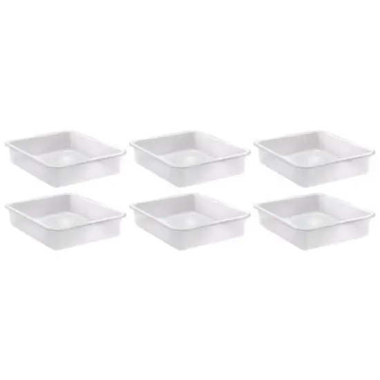 Teacher Created Resources&reg; Large Plastic Letter Tray, Clear, Pack of 6 image {2}