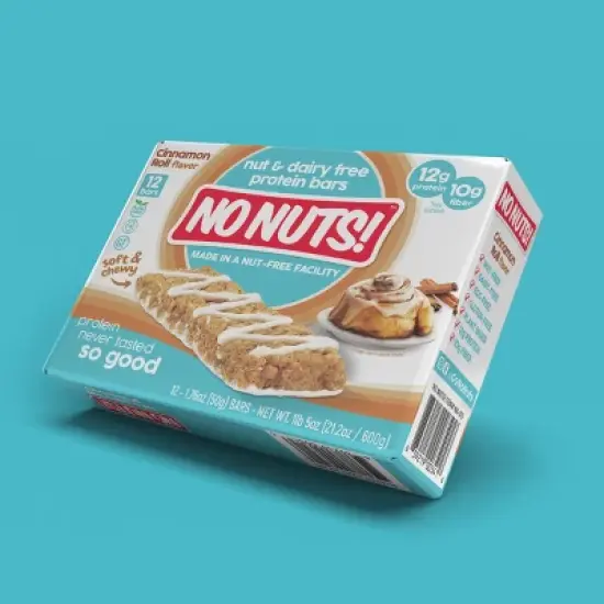 No Nuts! Cinnamon Roll Flavor Snack Bars - 12 Bar Pack image {2}