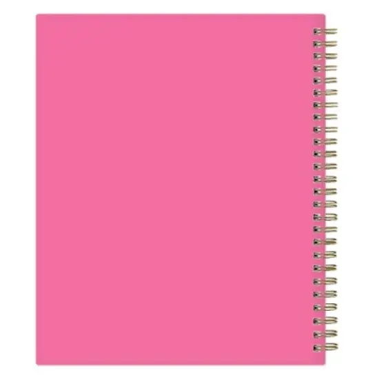 Blue Sky 7"x9" 2025-2026 Weekly/Monthly Wirebound Planner Printed Pink and Orange Block image {10}