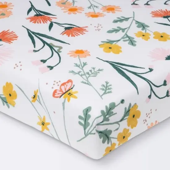 Fitted Crib Sheet - Cloud Island&trade; Garden Floral image {5}