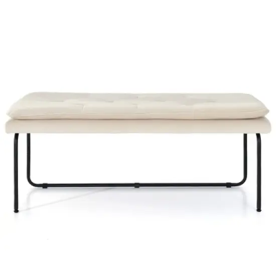 Nano  48" Upholstered Double padded Cushion Bench - The Pop Maison image {3}
