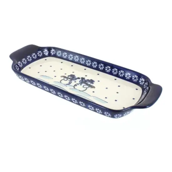 Blue Rose Polish Pottery 1282 Zaklady Bread Tray image {5}