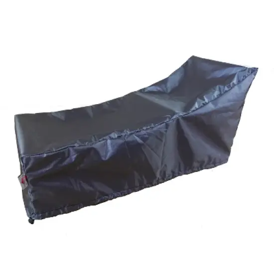 Summerset Shield Gold 2-Layer Polyester Fabric Outdoor Chaise Lounge Cover - 77x30", Charcoal Grey image {6}